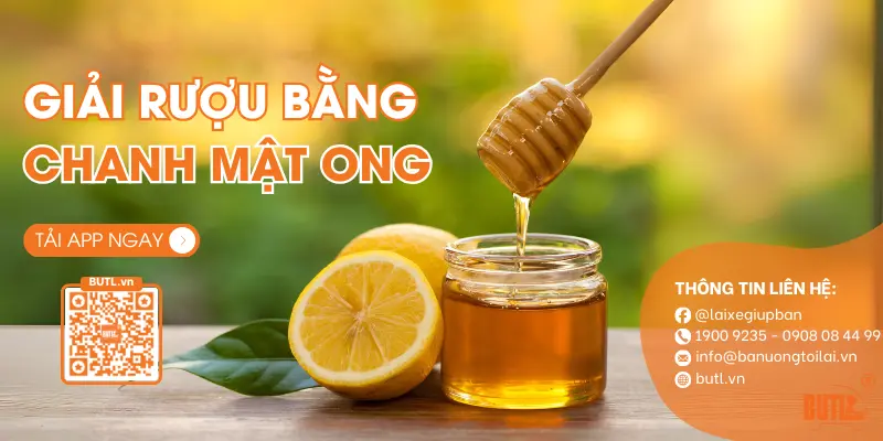 Cách giải rượu bằng nước chanh mật ong