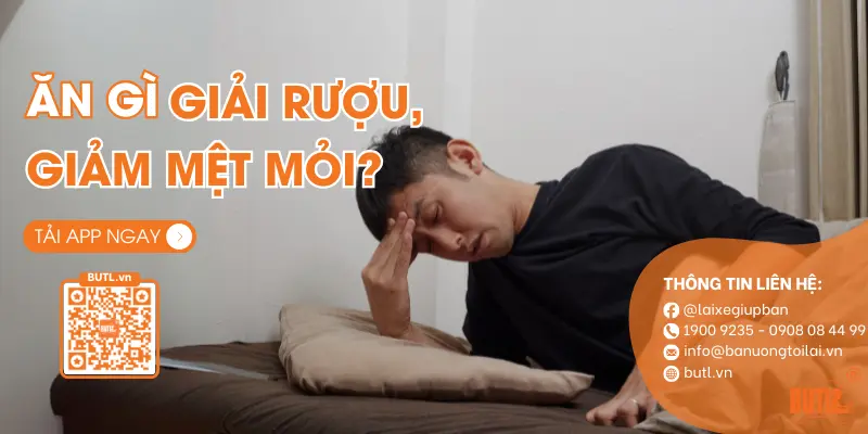 Bị say rượu bia nên ăn gì giảm mệt