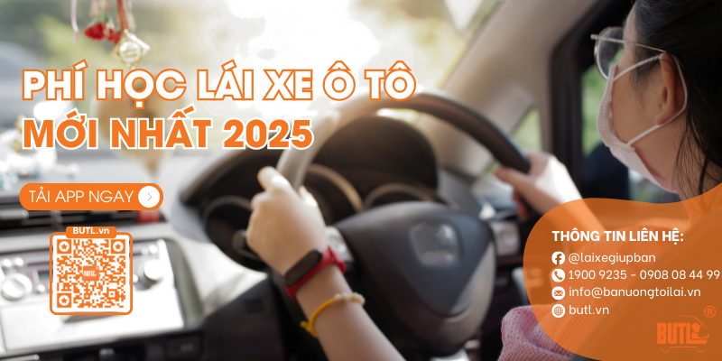 Phí học lái xe ô tô năm 2025