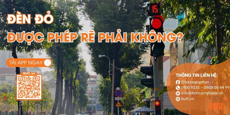 Đèn đỏ có được rẽ phải không