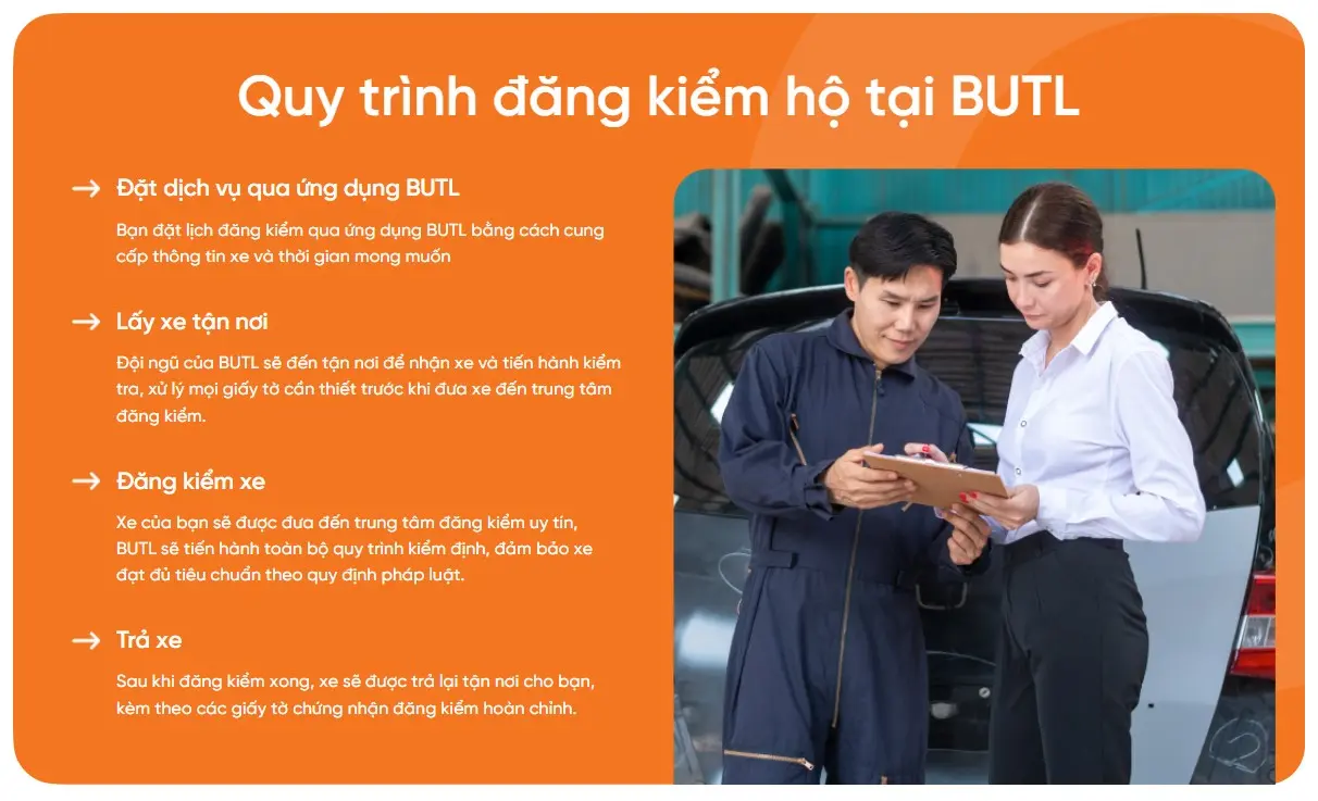 Dịch vụ đăng kiểm xe ô tô tận nhà của BUTL