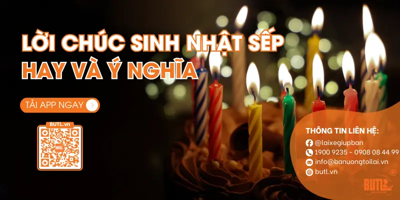 Lời chúc sinh nhật sếp hay, ý nghĩa