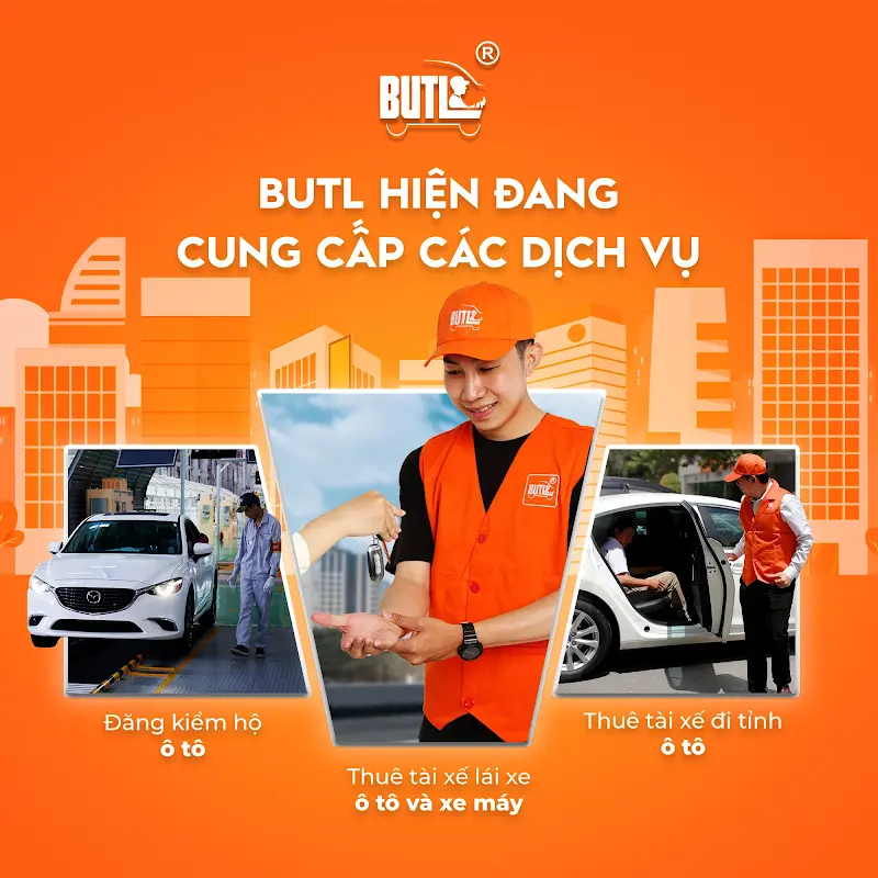 BUTL có đa dạng dịch vụ phục vụ quý khách: thuê tài xế lái hộ, cứu hộ ô tô - xe máy, tìm bãi giữ xe, tra cứu phạt nguội