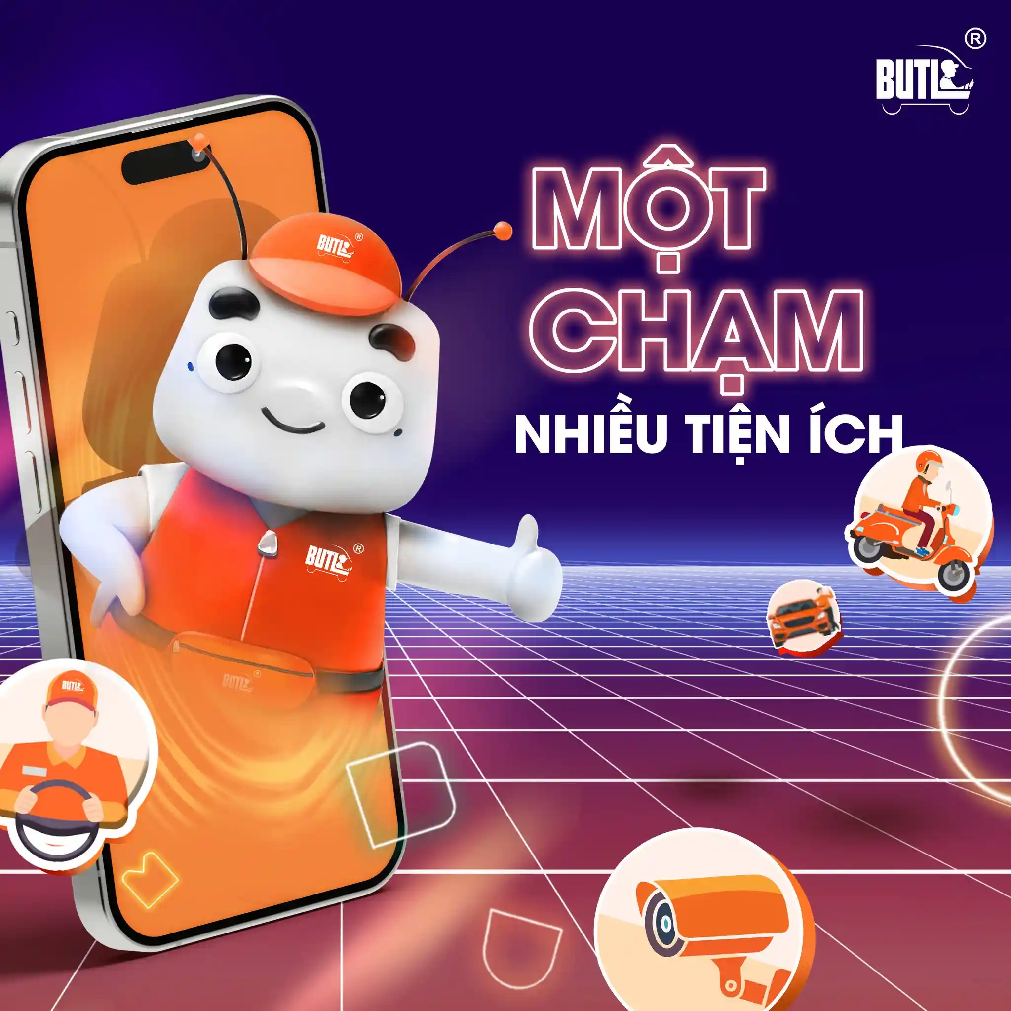 Dịch vụ lái xe hộ BUTL với một chạm nhiều tiện ích