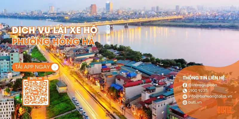 Phố Hồng Hà ven sông
