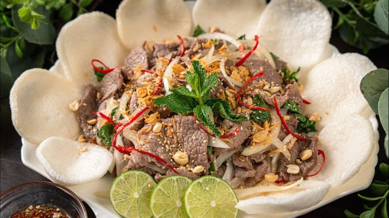 Gỏi bò bóp thấu