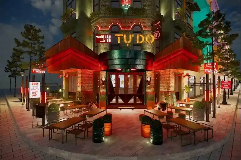 không gian quán nhậu tự do