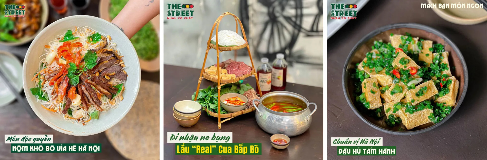 Thực đơn quán nhậu The street