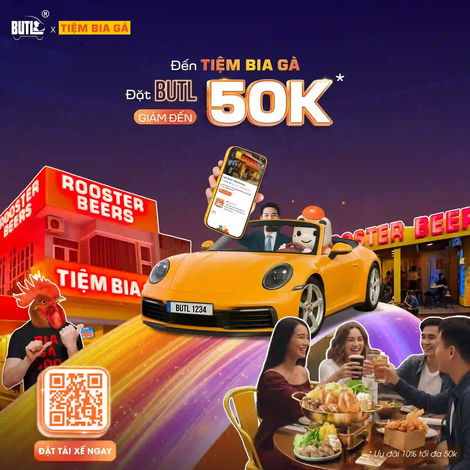 Ưu đãi mã khuyến mãi khi đặt dịch vụ lái xe hộ về từ Tiệm Bia Gà