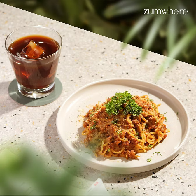 Thực đơn của zumwhere với món mì ý