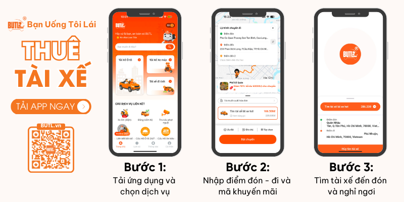 Đặt xe tài xế lái hộ BUTL tại Phố Cổ Quán với mã khuyến mãi lên đến 10%