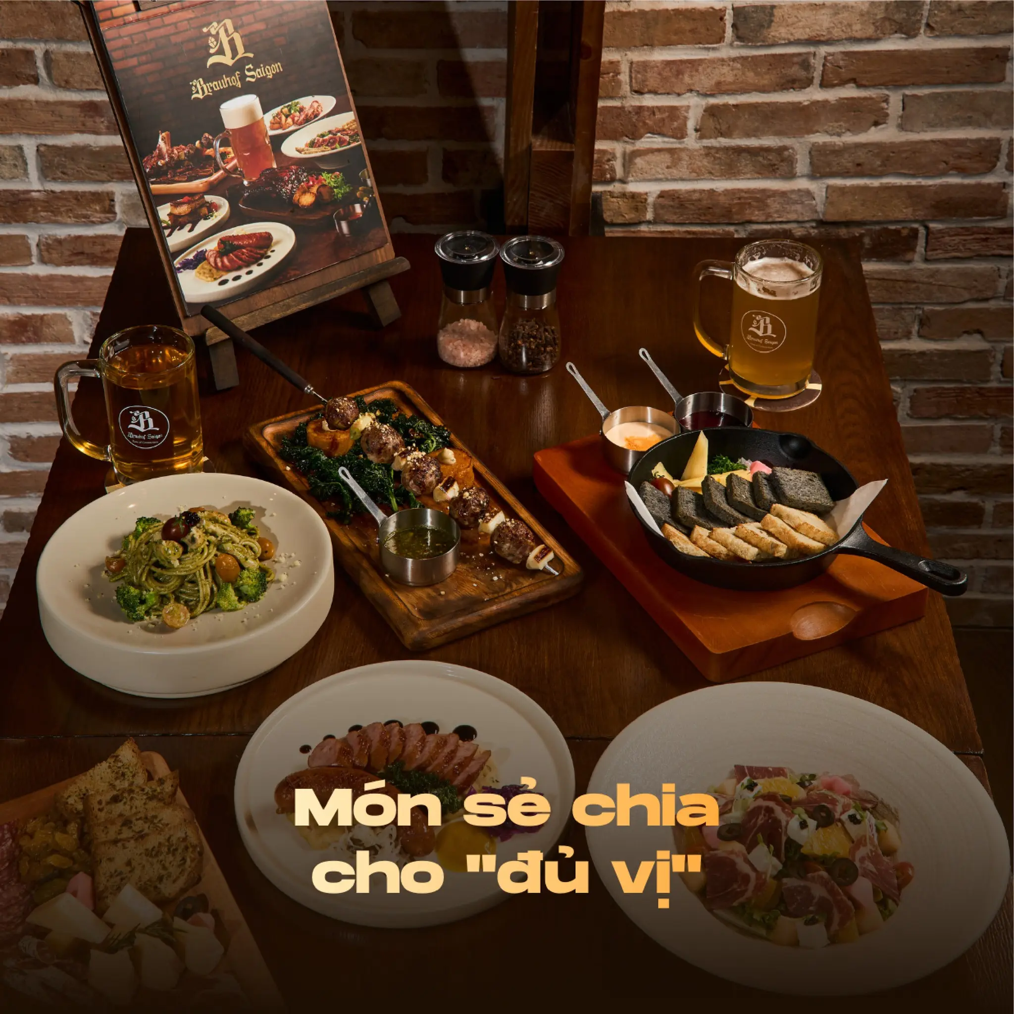 Ẩm thực tại Brauhof Saigon