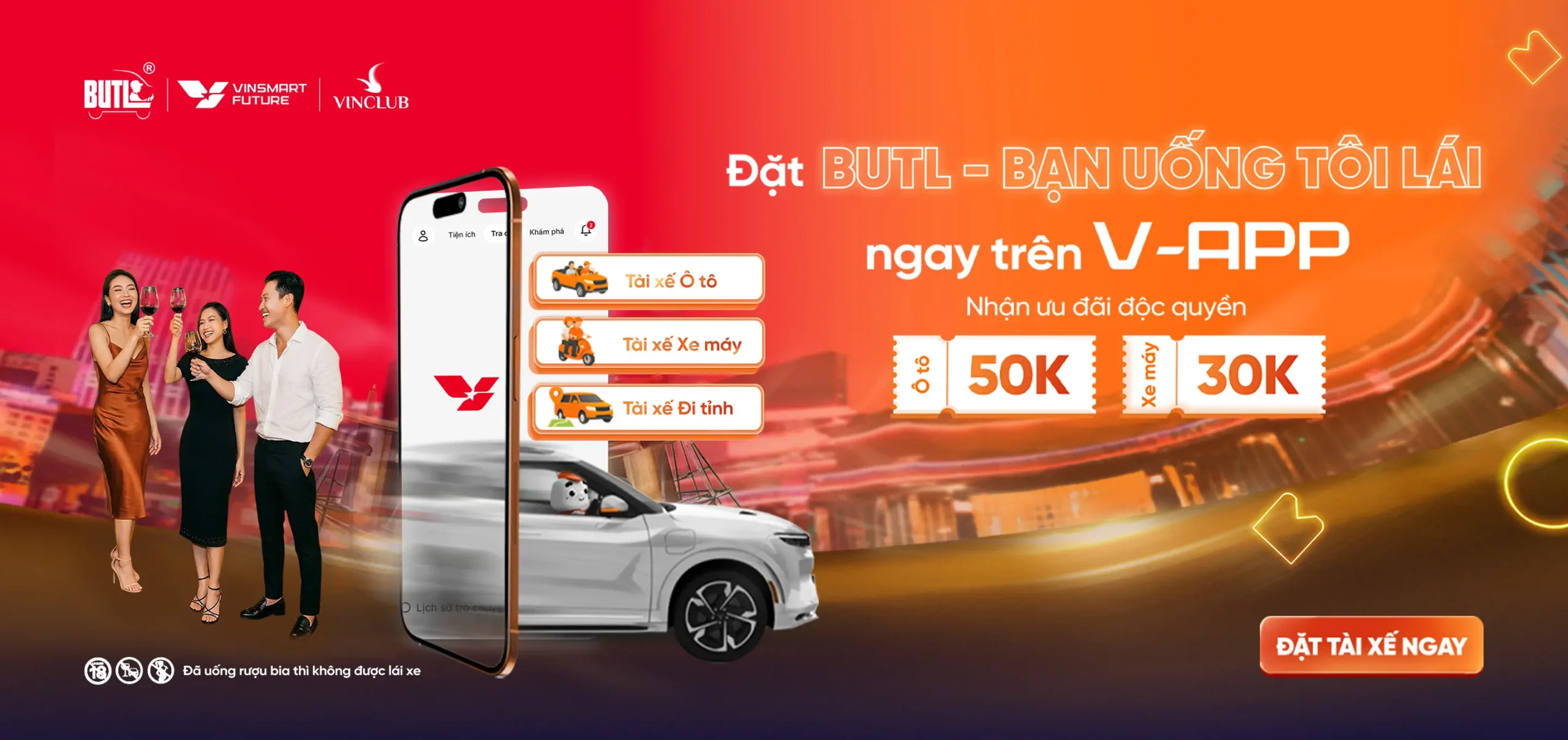 mã giảm giá BUTL trên APP V-APP của Vingroup
