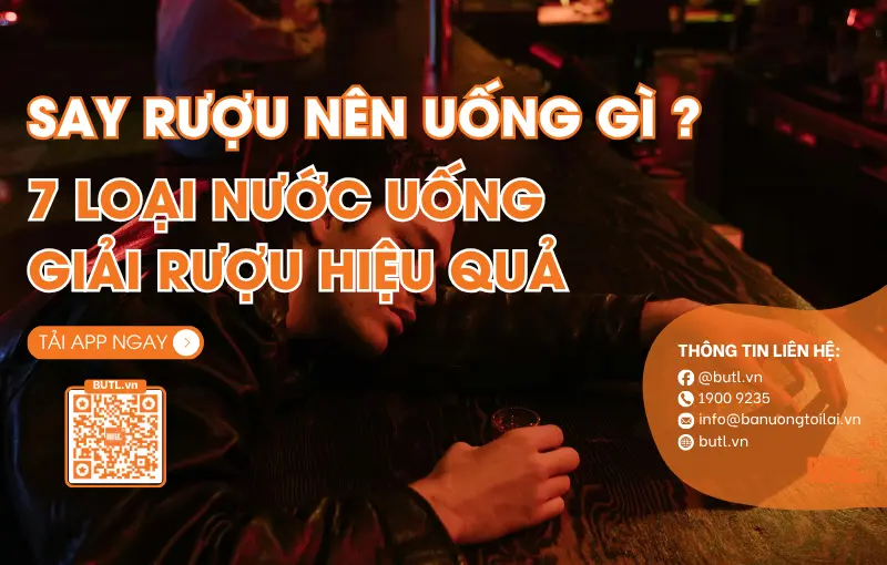 Say rượu nên uống gì