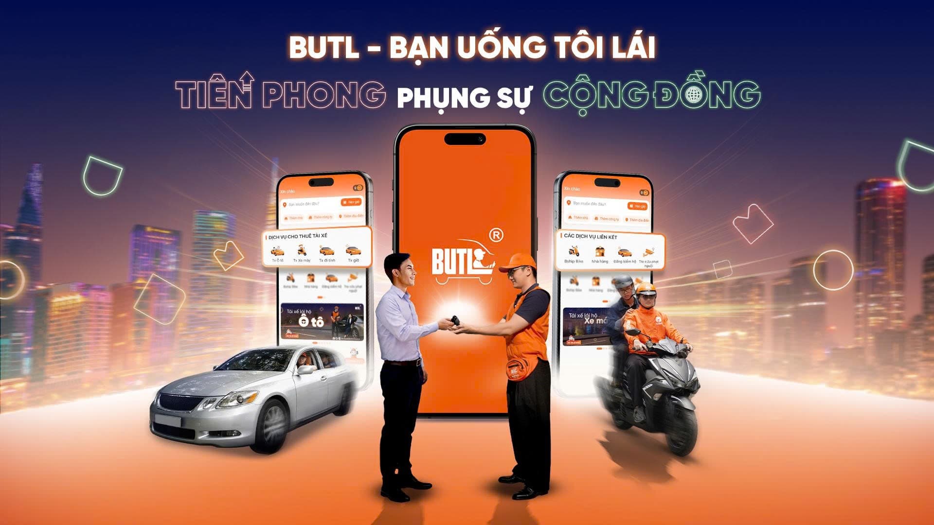 Dịch vụ tài xế lái xe hộ BUTL tiên phong vì cộng đồng