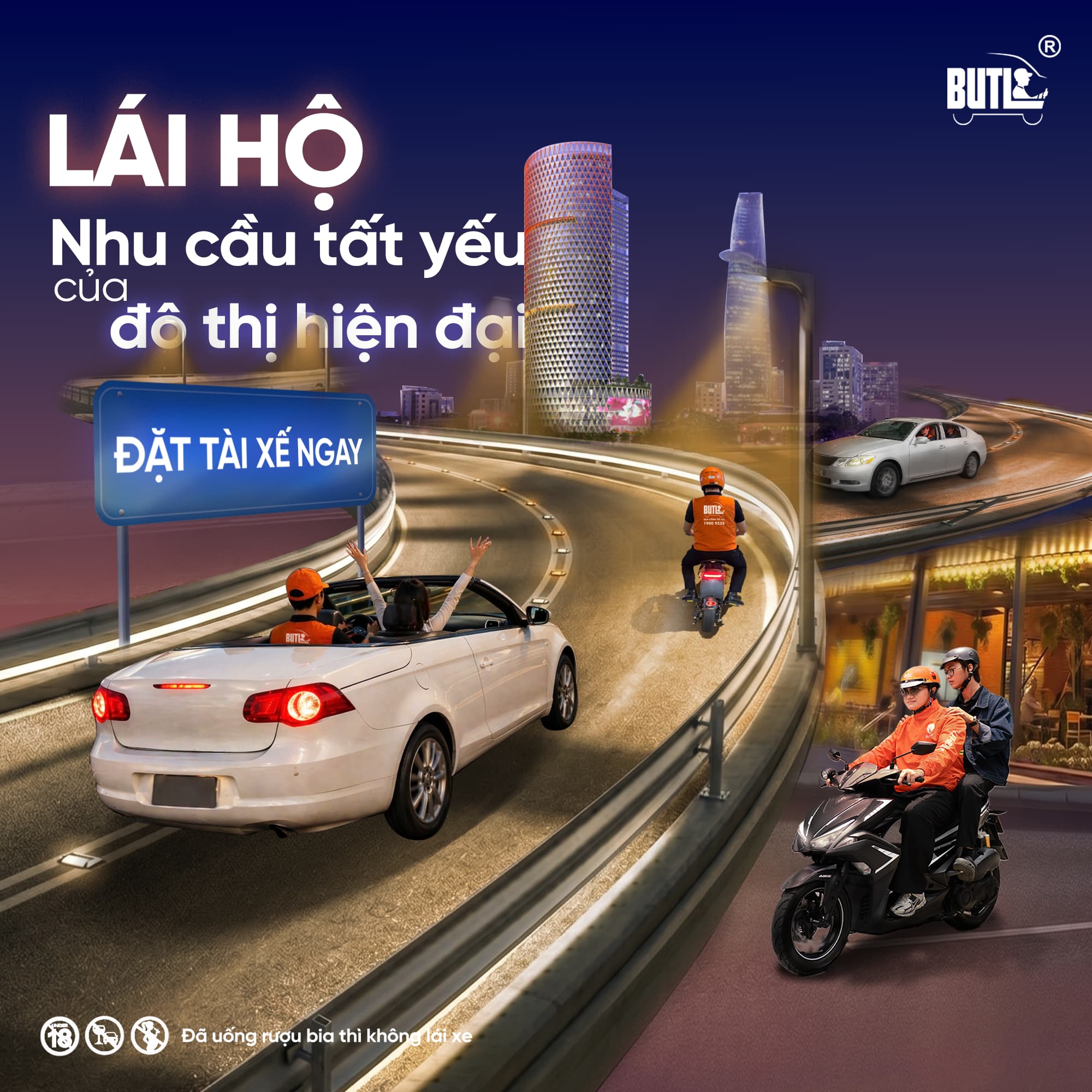 dịch vụ lái xe hộ ô tô của BUTL