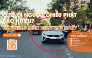 ô tô đi ngược chiều bị phạt bao nhiêu tiền