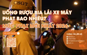 Uống rượu bia lái xe máy phạt bao nhiêu tiền