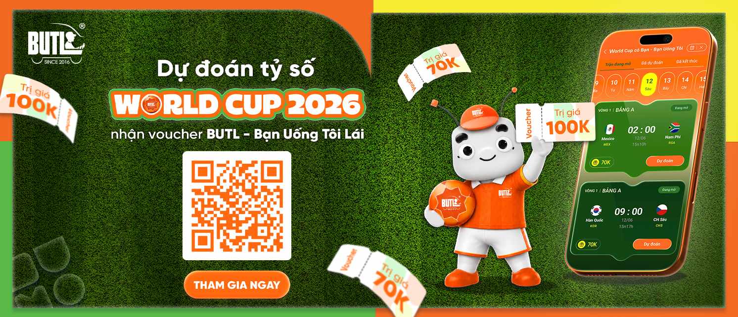 Tham gia mini game dự đoán tỷ số Dự đoán tỷ số World Cup 2026 của Bạn Uống Tôi Lái