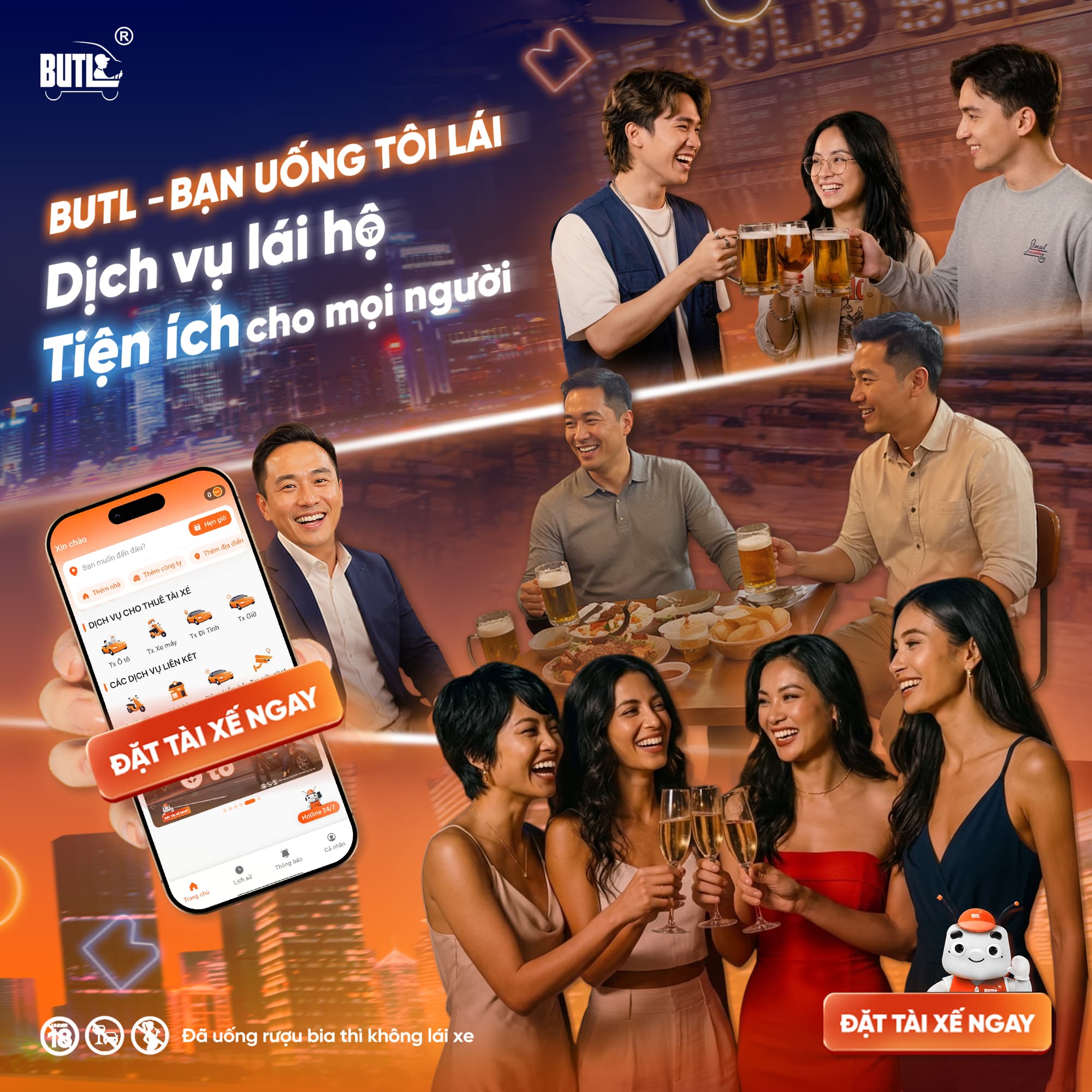 Dịch vụ lái xe hộ BUTL tiện ích cho mọi người