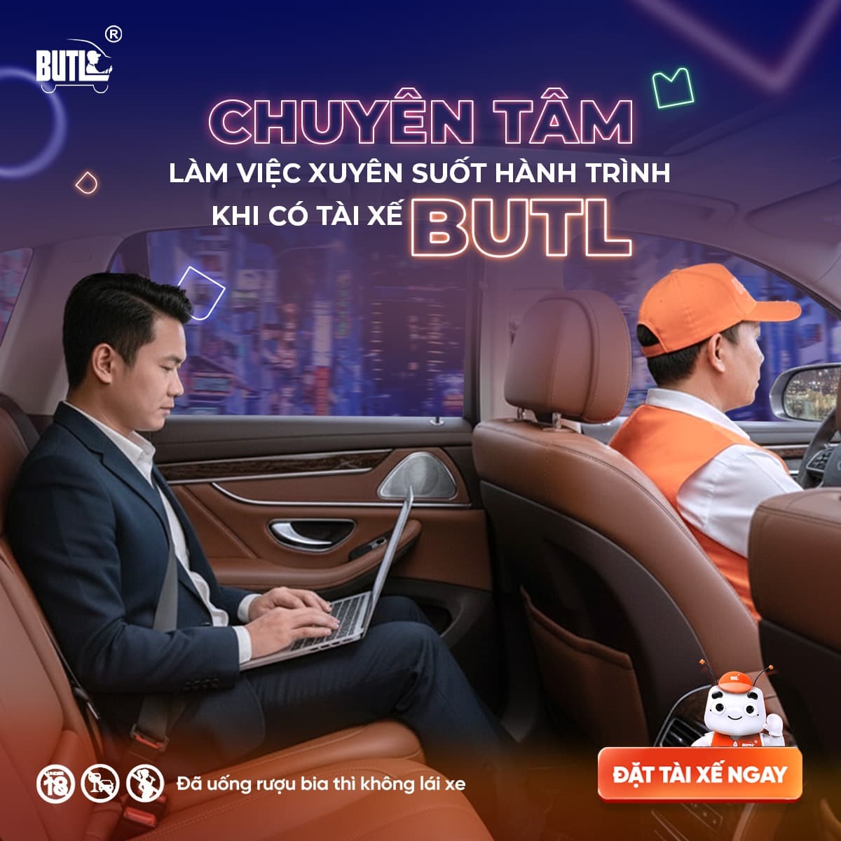 Lợi ích sử dụng dịch vụ lái xe hộ của BUTL thoải mái thỏa thích nghỉ ngơi