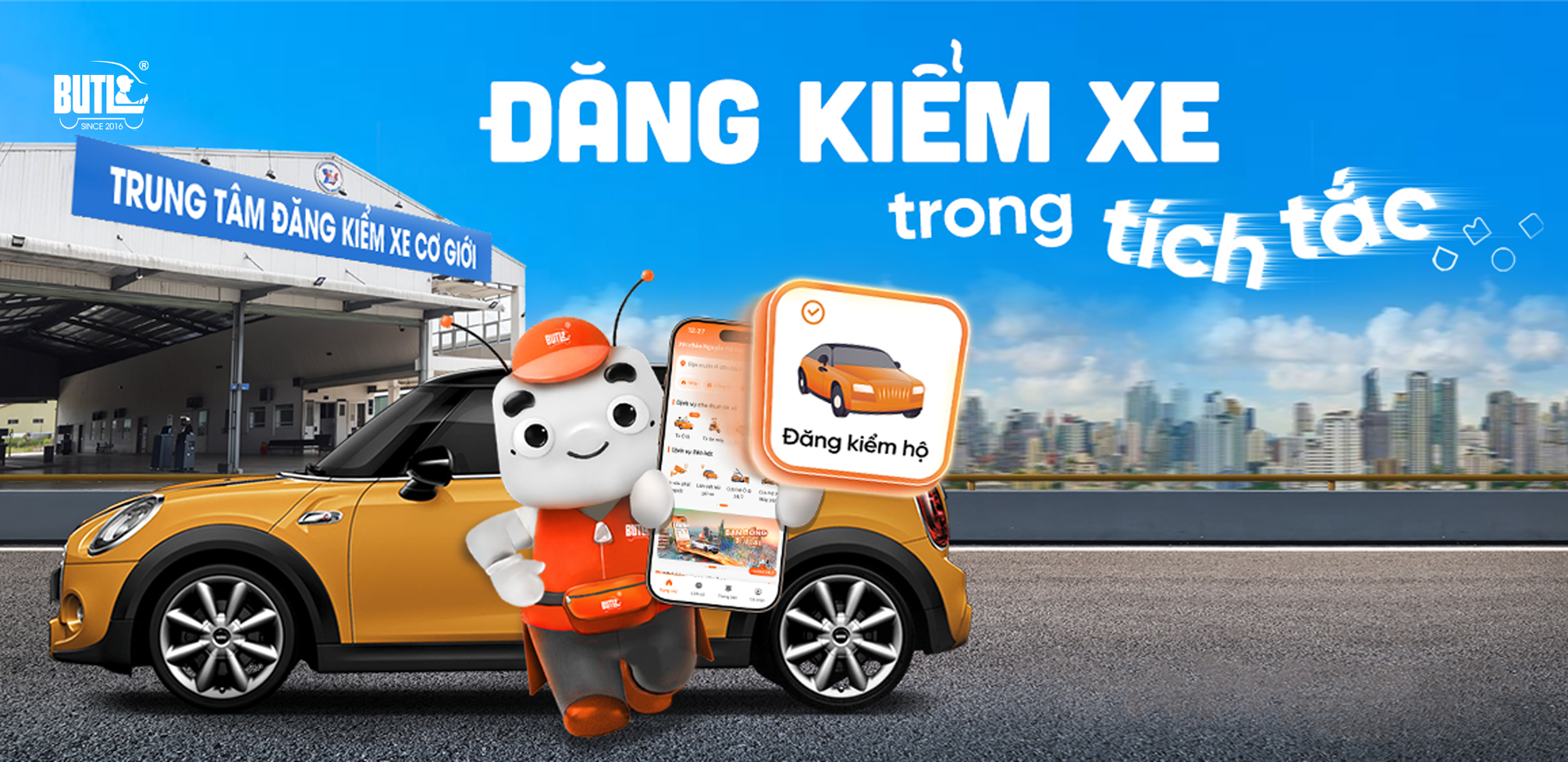 Đăng kiểm xe dễ dàng với Bạn Uống Tôi Lái BUTL