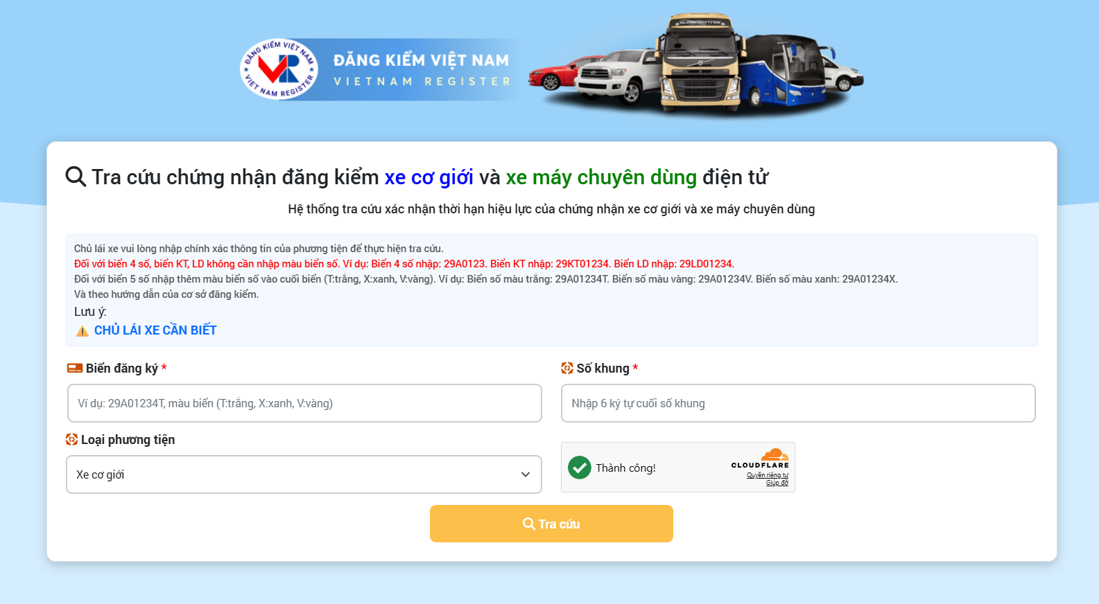 Cách tra cứu gia hạn đăng kiểm xe ô tô online