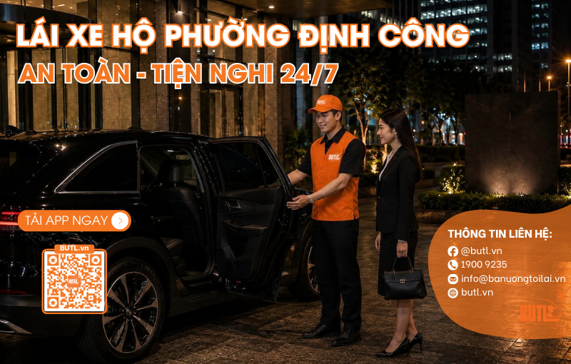 Lái xe hộ phường Định Công
