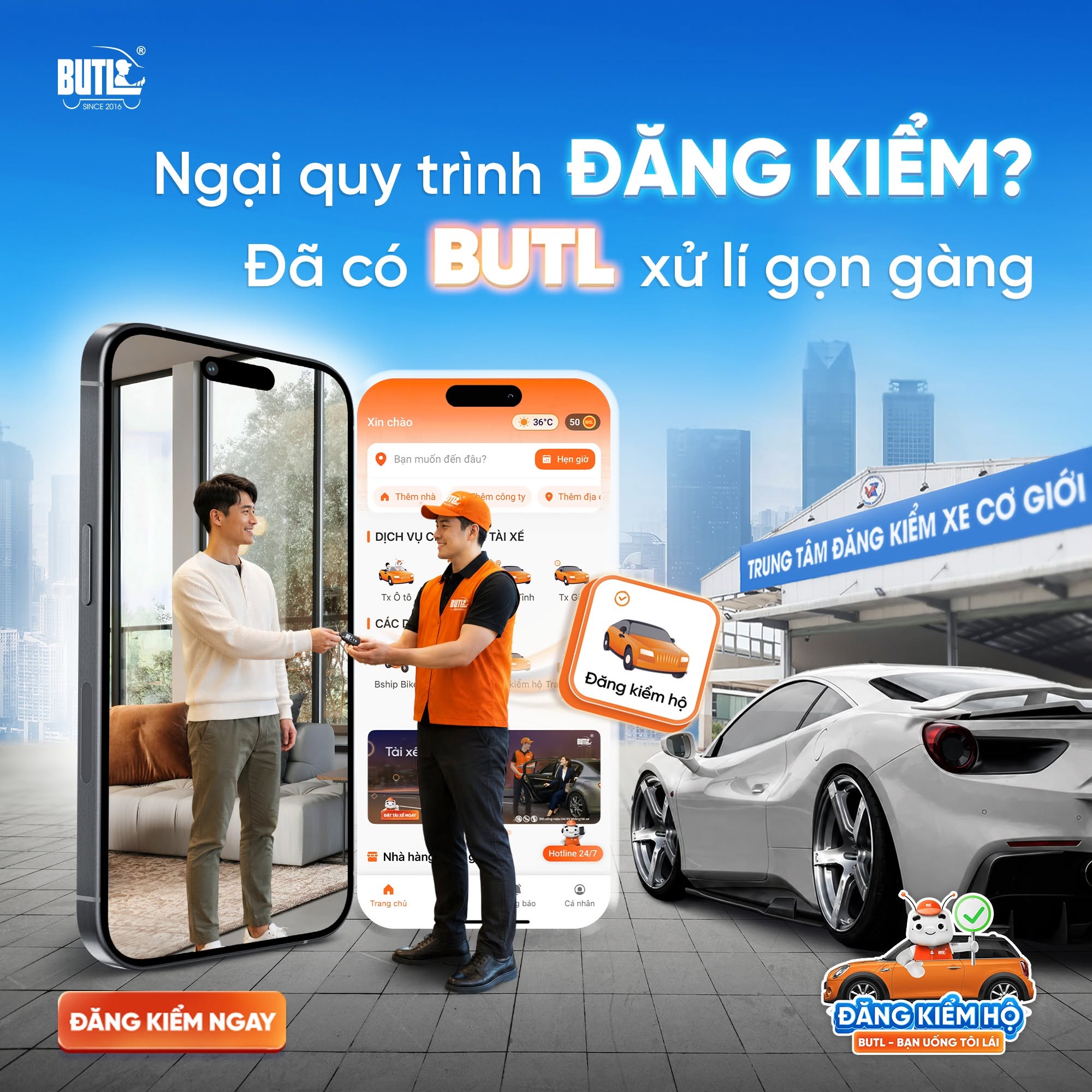 Dịch vụ đi đăng kiểm hộ butl