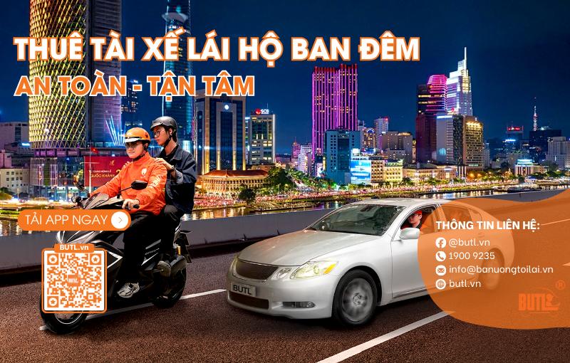 Thuê tài xế lái hộ ban đêm, đêm khuya, xuyên đêm