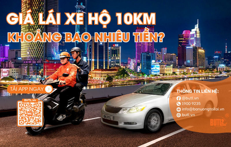 Giá lái xe hộ 10km bao nhiêu tiền