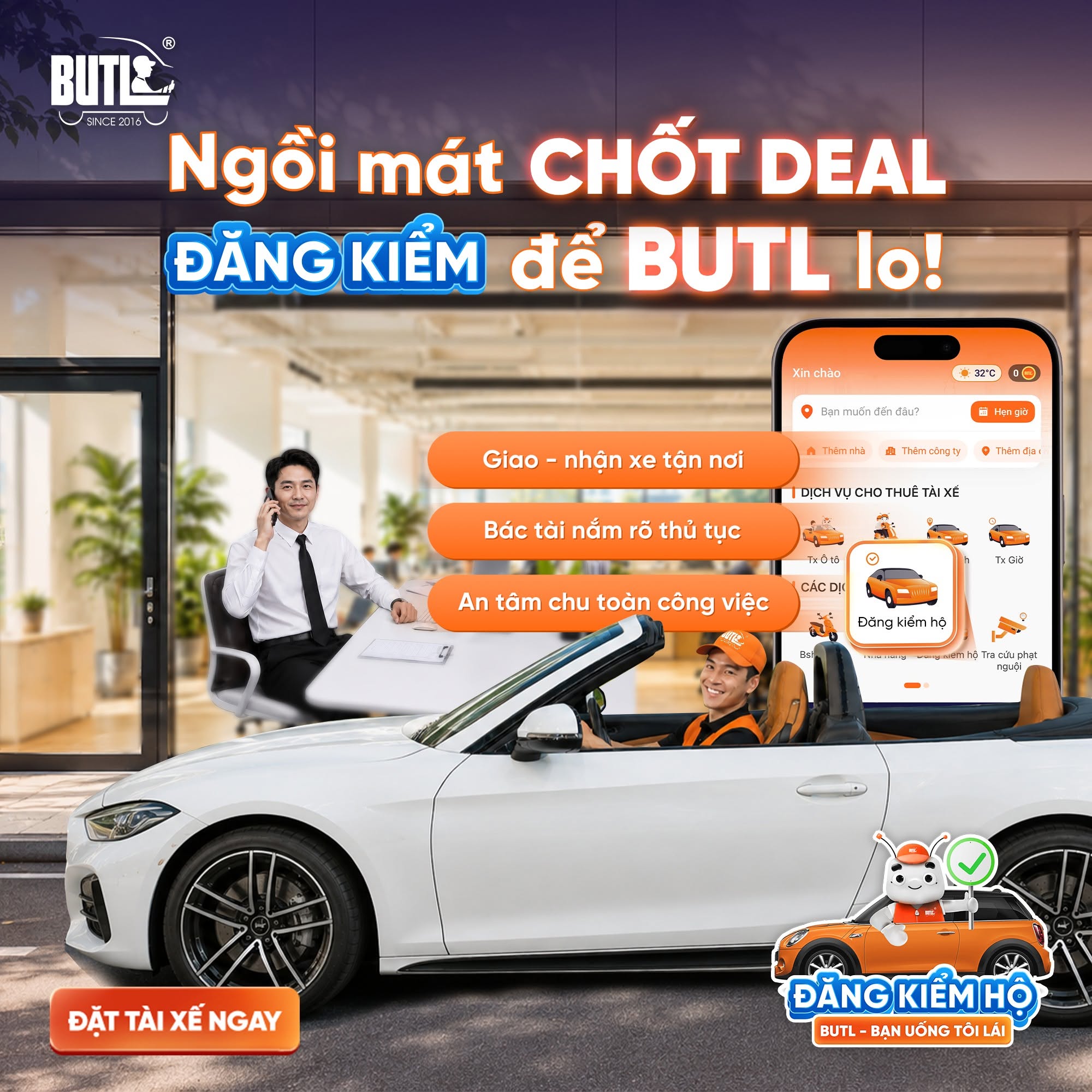 Ưu điểm dịch vụ đăng kiểm hộ của BUTL